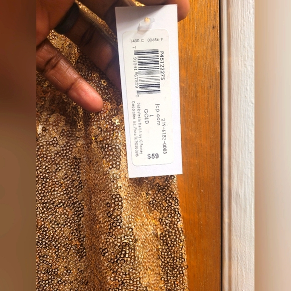 Premier Armour Gold Sequin Skirt NWT - Picture 4 of 5